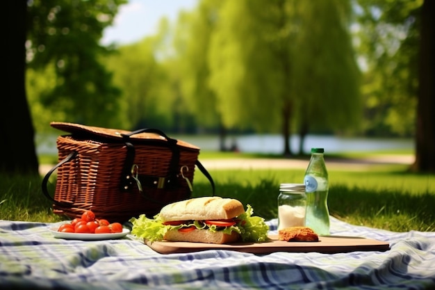 Leisurely Lunch Picnicking photo