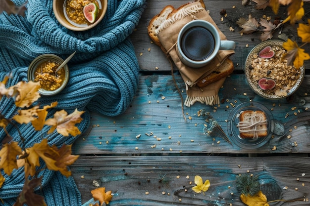 Leisurely Weekend Morning Breakfast Setup