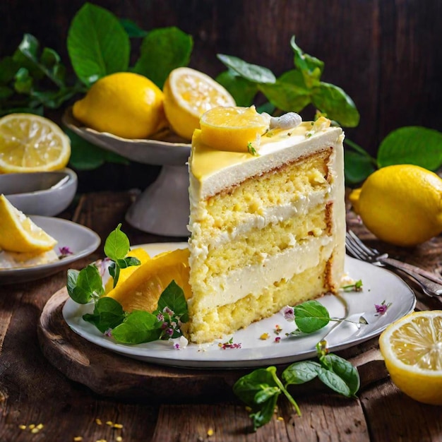 Photo lemon cake