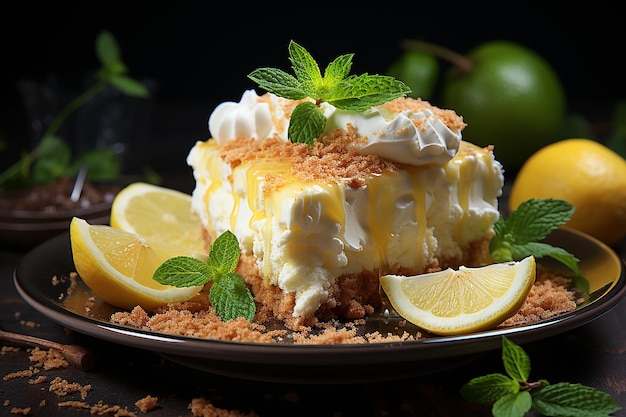 Lemon Cheesecake with Cream Cheese Deep and Indulgent Delight