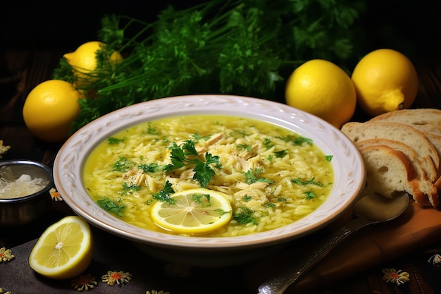 Lemon Chicken Orzo Soup Italian Recipe Italian Food and Cuisine