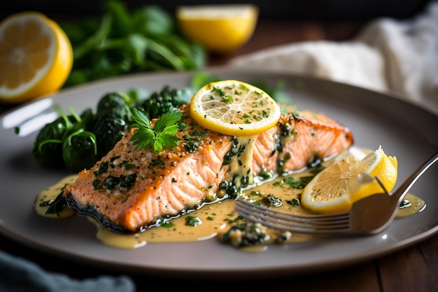 Lemon Garlic Baked Salmon A Low Carb HighProtein OnePan Dish for Healthy Weight Loss