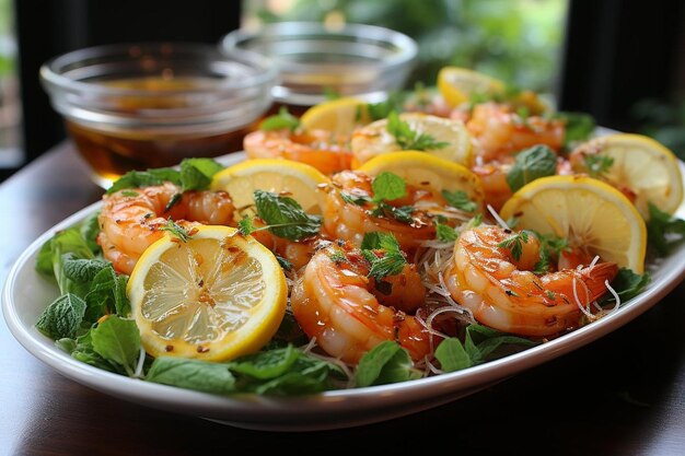 Lemon Garlic Shrimp Angel Hair