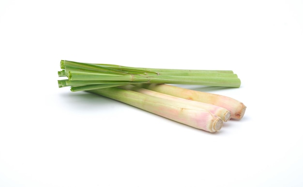 Lemon grass isolated on white background