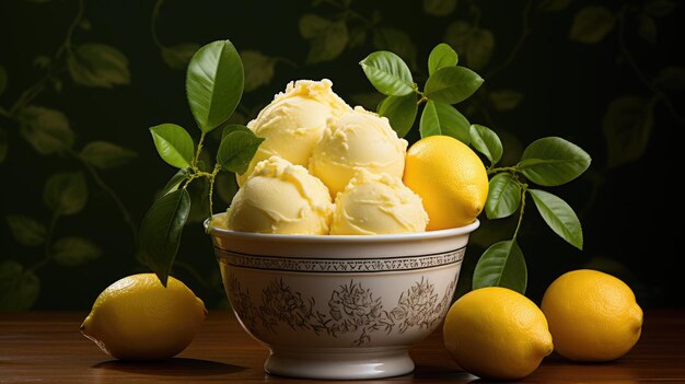 Lemon ice cream