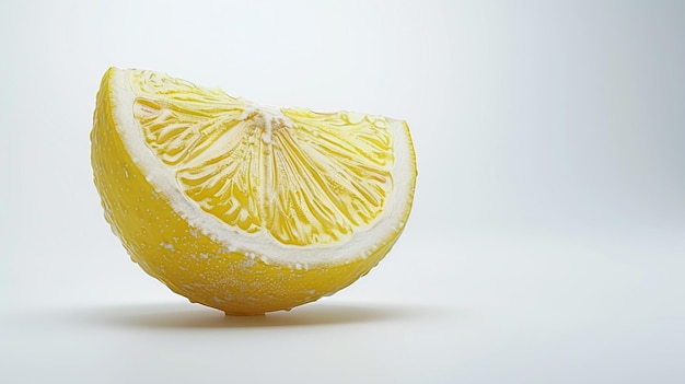 a lemon is cut in half and the top half is white