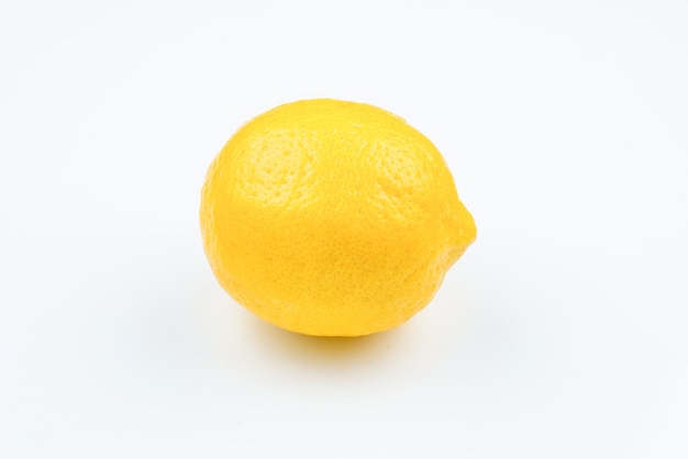 Lemon isolated on white background Space for test or design