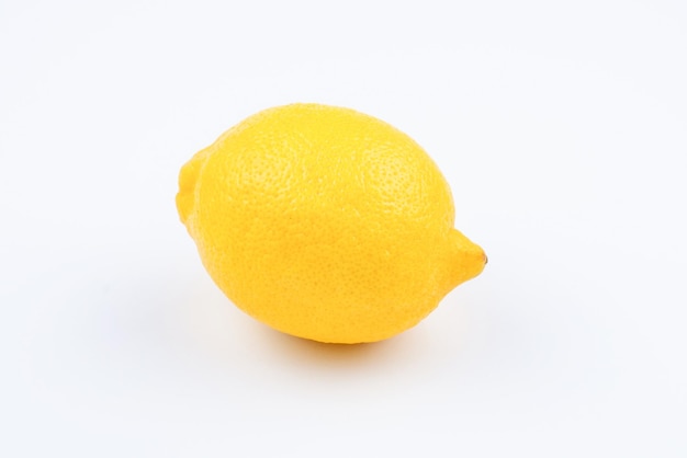 Lemon isolated on white background Space for test or design