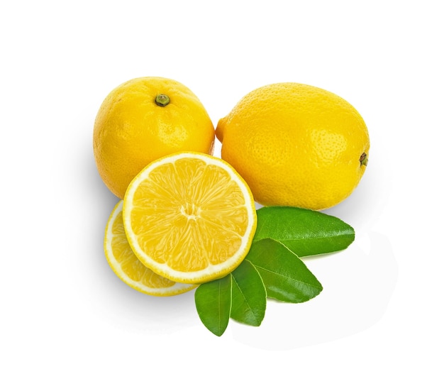 Lemon isolated on white background