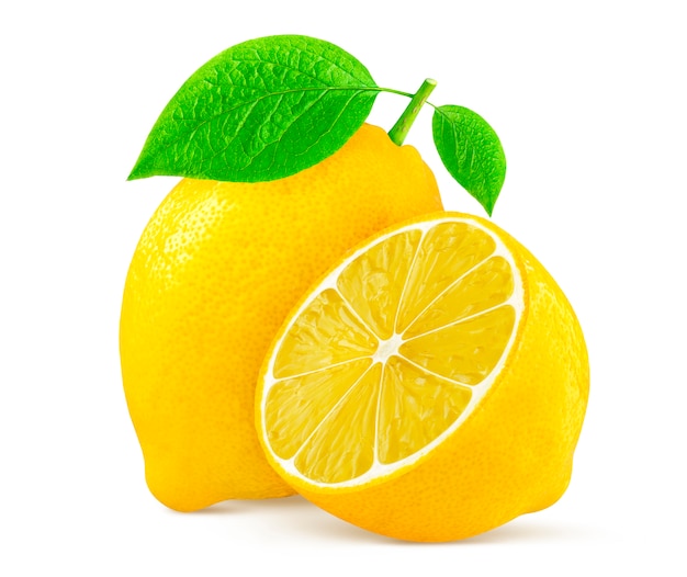 Lemon isolated on white