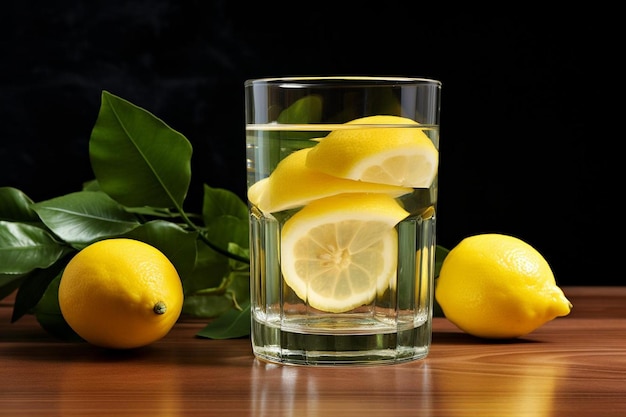 Lemon juice in crystal clear glass natural cool lemon juice lemon drink splash