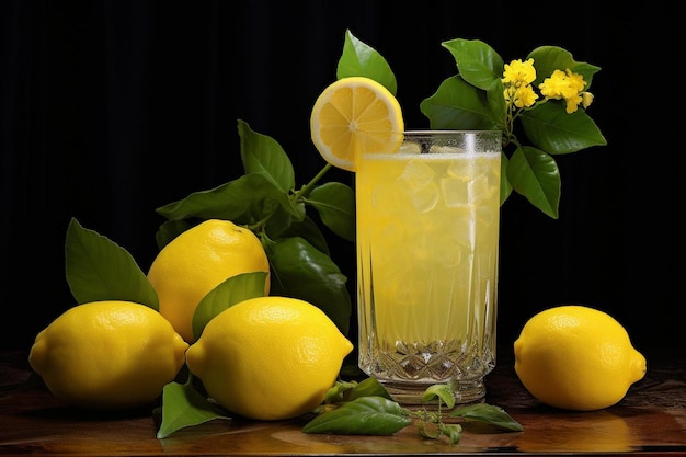 Lemon juice in frosted glass natural cool lemon juice lemon drink splash