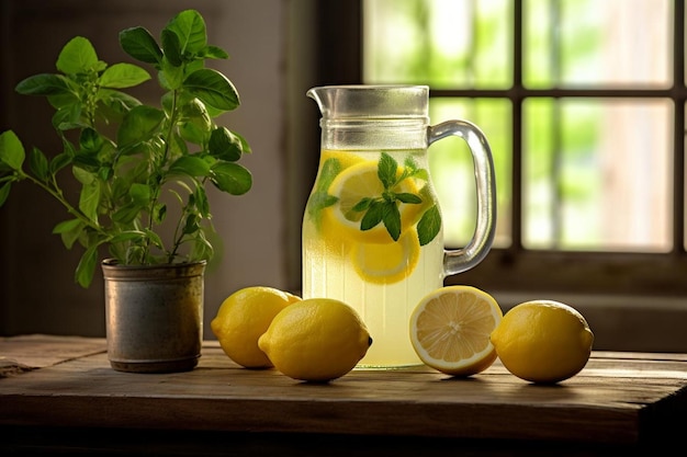 Lemon juice in glass container natural cool lemon juice lemon drink splash