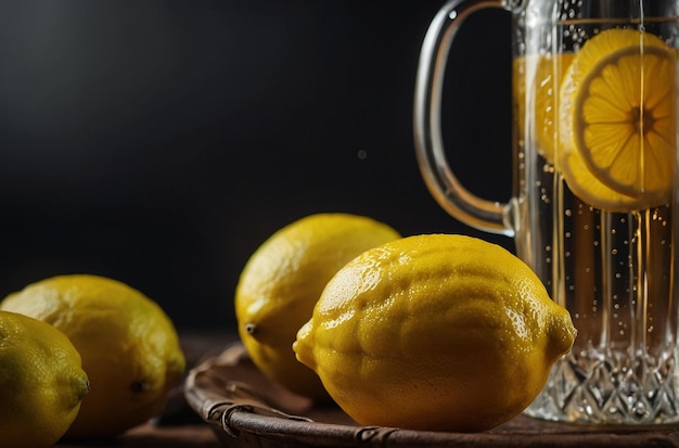 Lemon Juice in Stylish Pitcher