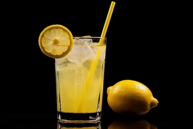 Lemon juice with iced lemon wedge natural cool lemon juice lemon drink splash