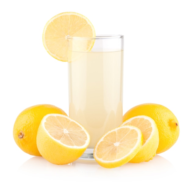 Lemon juice with lemons