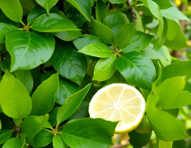 Photo lemon juice on wooden table with lemons in nature lemon on the table