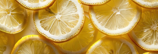 Lemon Slices Macro Photography