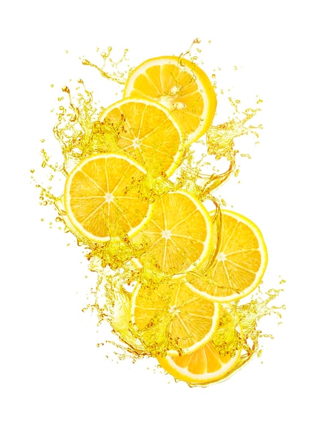 lemon splashing