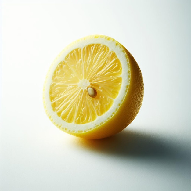 Lemon white background