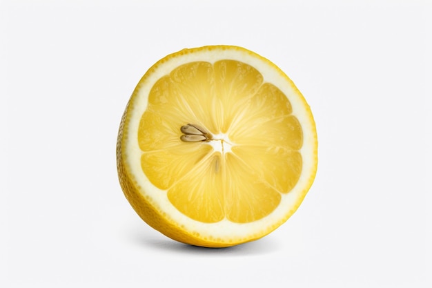 Lemon on a white background