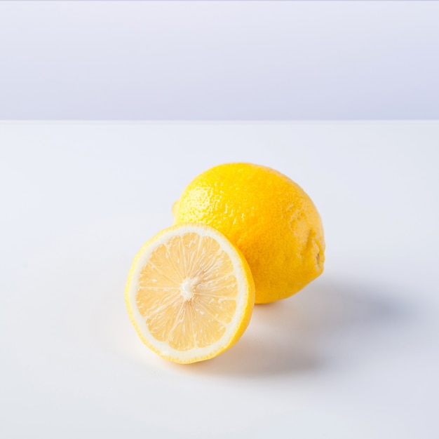 Lemon on White Background