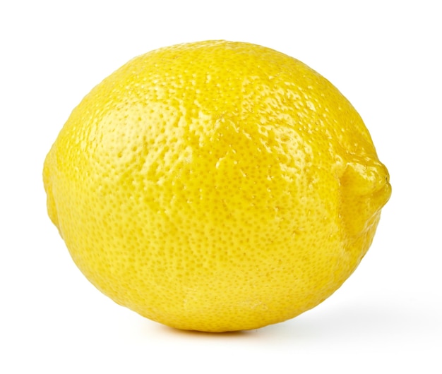 Lemon on white