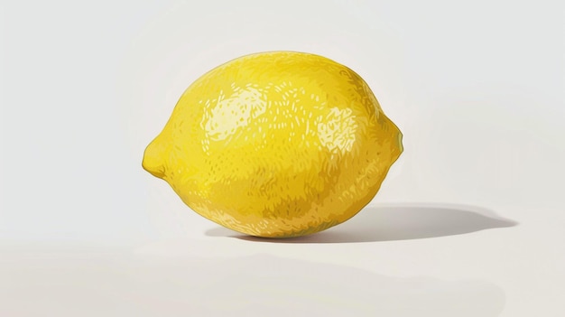 Photo a lemon with a yellow peel on it