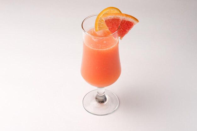 Lemonade lemonade with grapefruit drink on a white background isolated