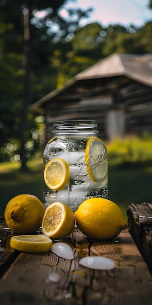 Lemonade Mason Jar Refreshment