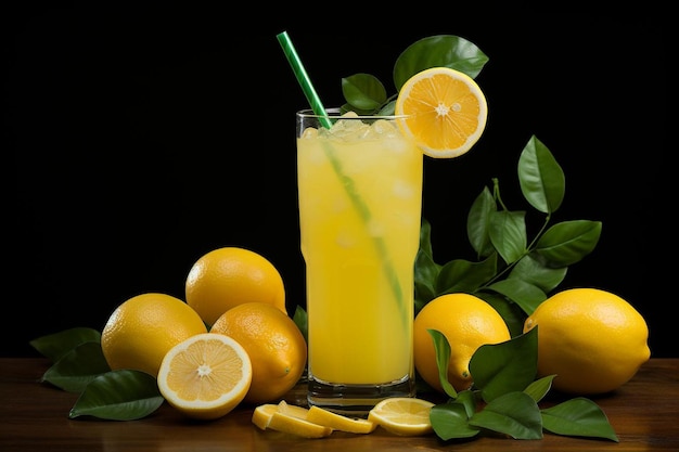 Lemonade with a Slice of Happiness Lemonade image photography