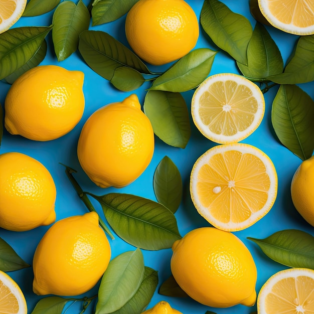 Lemons as seamless tiles