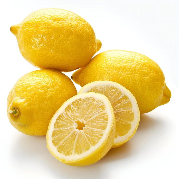 Lemons isolated on white background Clipping path included