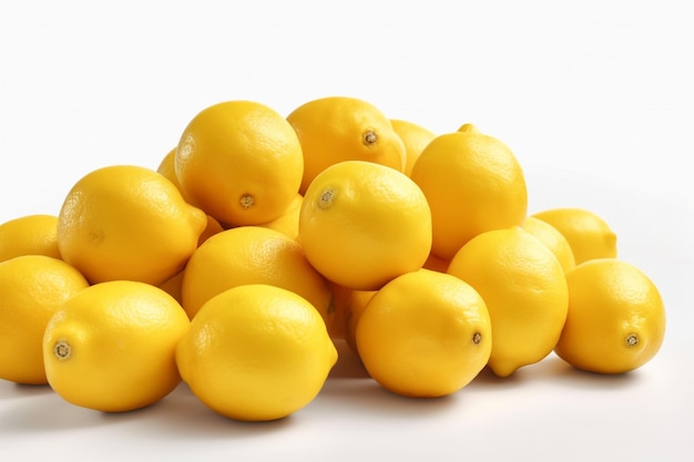 lemons on a white background