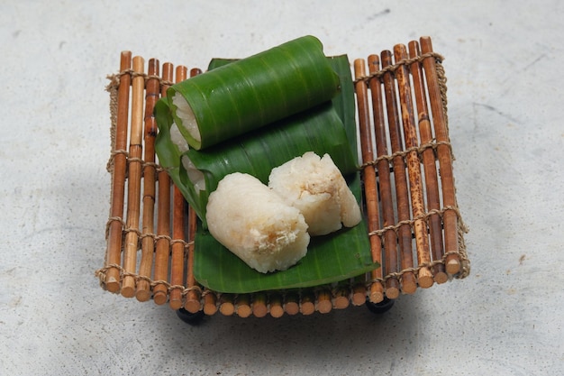 lemper is an indonesian traditional foodMade from Glutinous RiceSteamed with Coconut milk