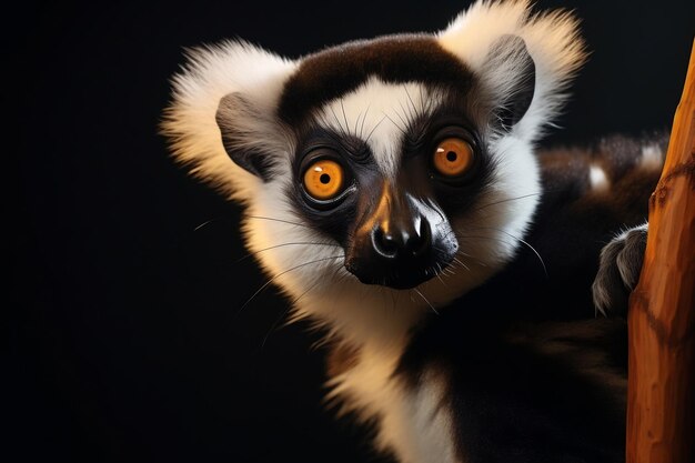 Lemur Closeup Generative Ai