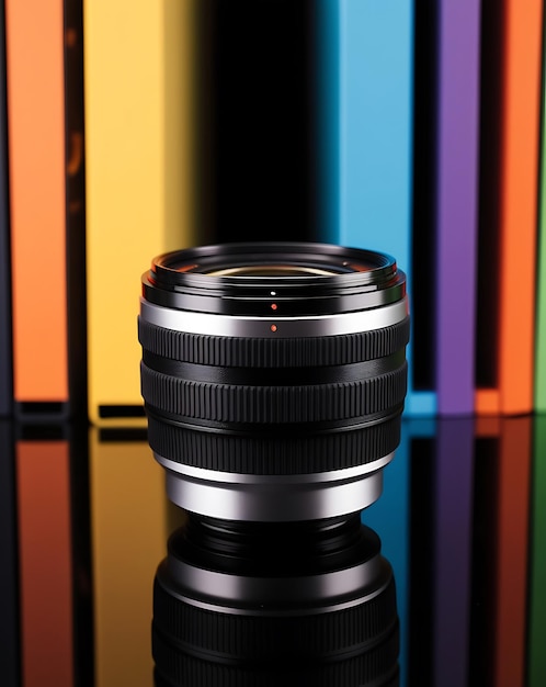 Photo a lens of a camera that is made by the company