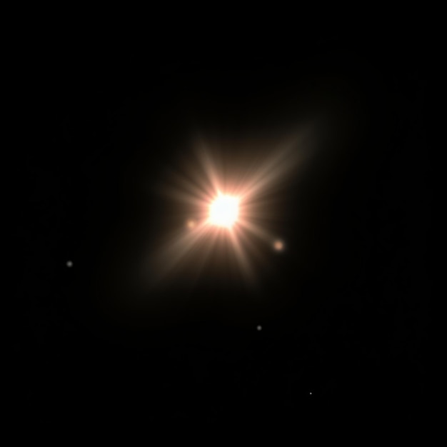 Lens flare overlay