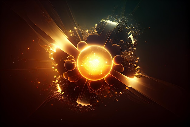 lens flare particles abstract background