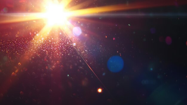 Photo lens flare with bokeh