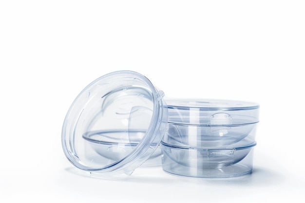 Lens Storage Cases Isolated in Transparent Background