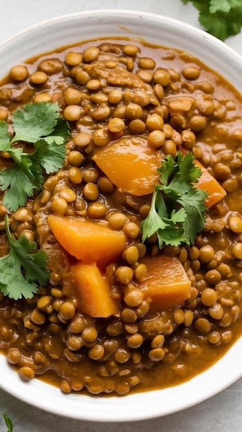 Lentil apricot curry