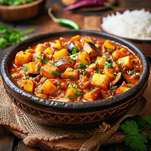 lentil stew with vegetables and meat