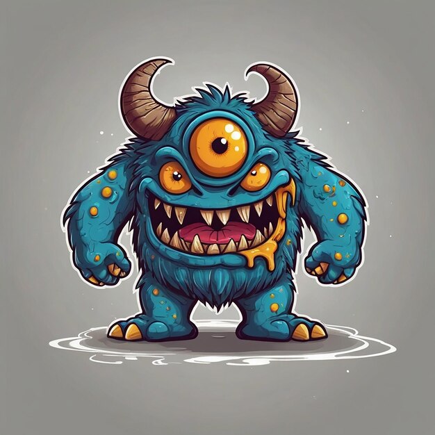 Photo leonardo diffusion xl monster character illustration