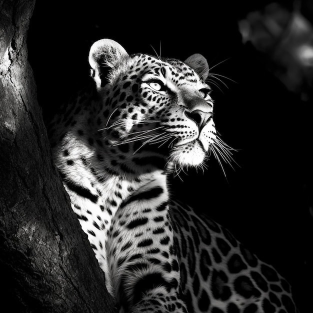 Leopard closeup image