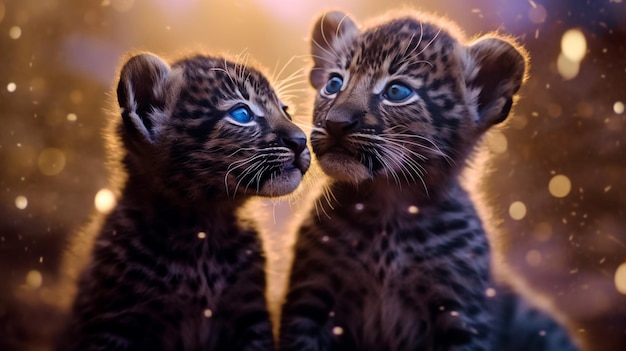 Leopard cubPanther cub black cat wild catbig cat