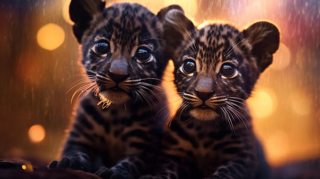 Leopard cubPanther cub black cat wild catbig cat