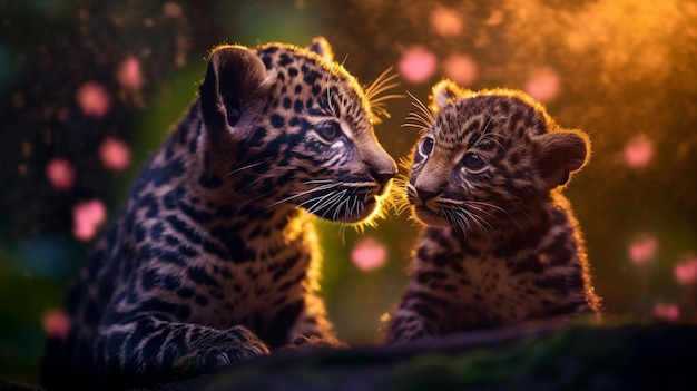 Leopard cubPanther cub black cat wild catbig cat