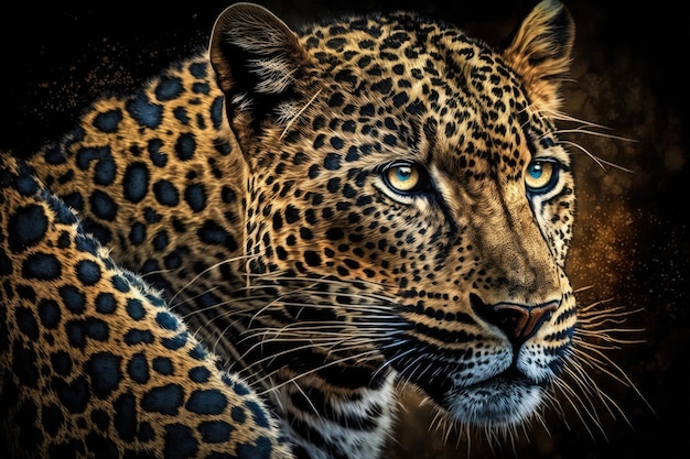 Leopard portrait Jungle wildlife animals