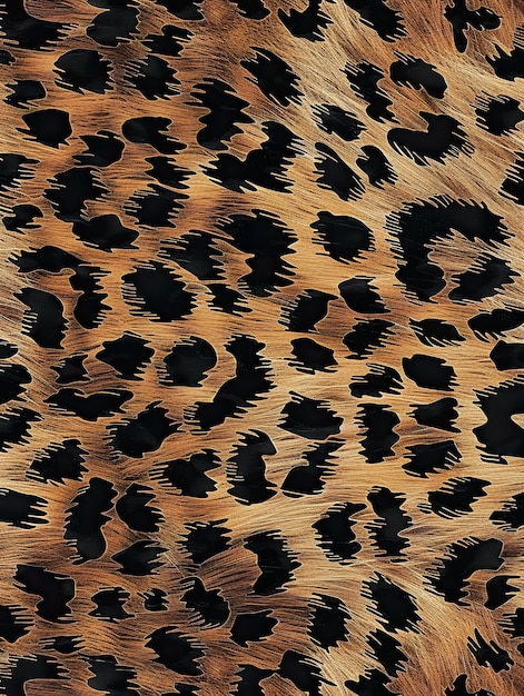 Leopard Print Pattern in Brown and Black